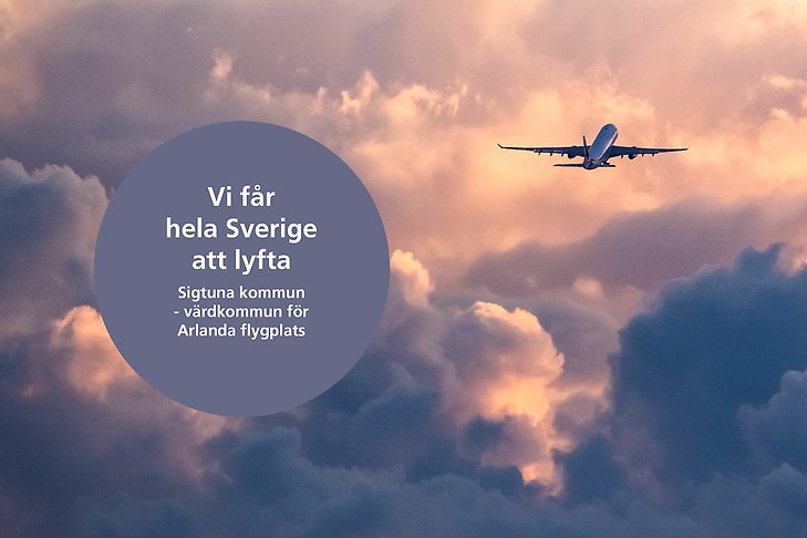 Flygplan som lyfter från Arlanda.