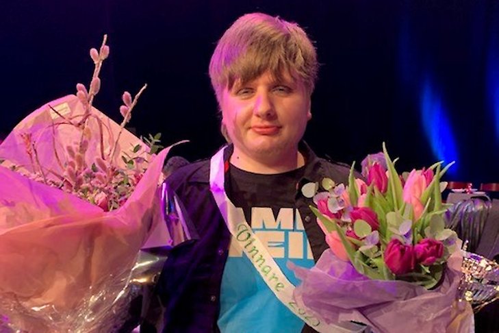 Funkisfestivalens vinnare Kalle Lundsgaard i Sigtuna kommun år 2023.
